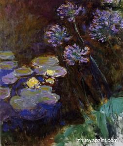 Water-Lilies and Agapanthus
