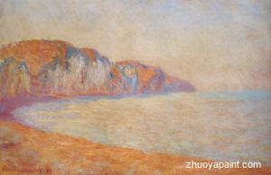 Cliff at Pourville in the Morning