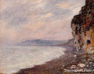 Cliffs at Pourville in the Fog