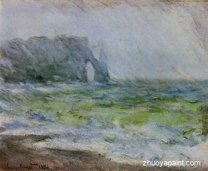 Etretat in the Rain