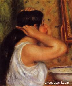 La Toilette - Woman Combing Her Hair