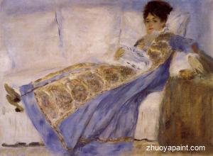 Madame Monet on a Sofa