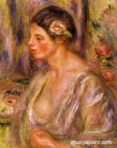 Madeline wearing a Rose