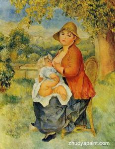 Motherhood (also known as Woman Breast Feeding Her Child)