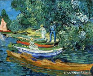 Rowing Boats on the Banks of the Oise