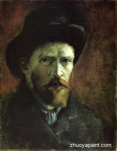 Self Portrait in a Dark Felt Hat