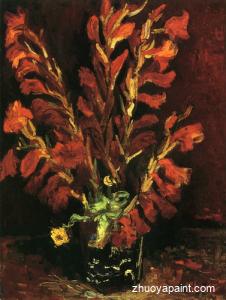 Still LIfe-Vase with Gladiolas