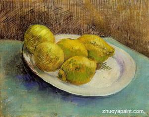 Still Life with Lemons on a Plate