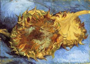 Still Life with Two Sunflowers