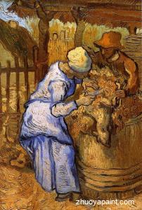 The Sheep-Shearers (after Millet)
