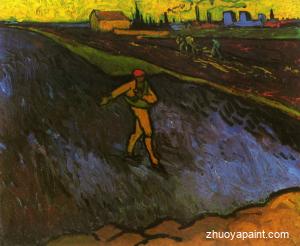 The Sower-Outskirts of Arles in the Background