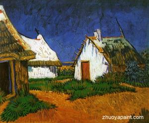 Three White Cottages in Saintes-Maries