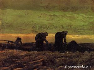 Two Peasant Women in the Peat Fields