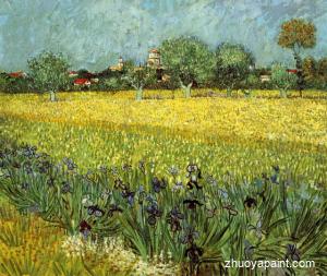 View of Arles with Irises