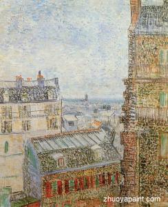 View of Paris from Vincent&acute;s Room in the Rue Lepic