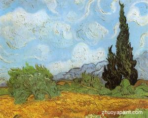 Wheat Field with Cypresses at the Haude Galline near Eygalie