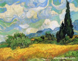 Wheat Field with Cypresses at the Haude Galline near Eygalie