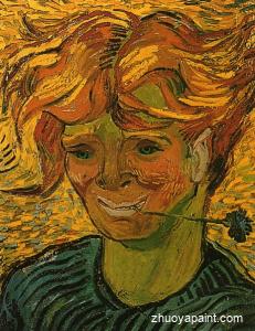 Young Man with Cornflower