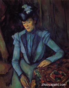 Seated Woman in Blue