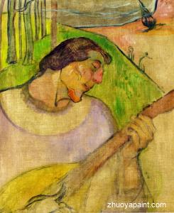 Self Portrait with Mandolin