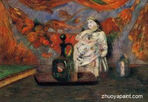 Still Life with Carafe and Ceramic Figure