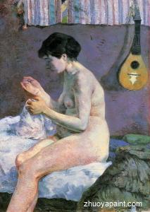 Study of a Nude, Suzanne Sewing