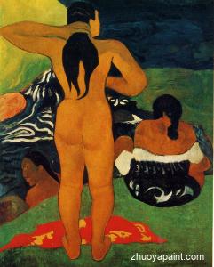 Tahitian Women Bathing