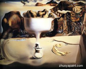 Apparition of Face and Fruit Dish on a Beach