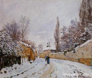 Road under Snow, Louveciennes