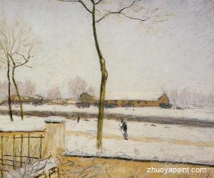 Snow Scene - Moret Station
