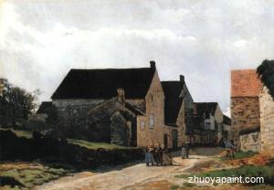 Street of Marlotte (also known as Women Going to the Woods)