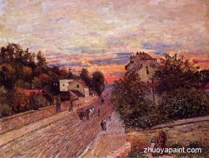 Sunset at Port-Marly