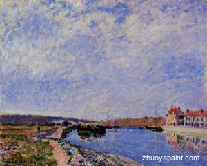 The Barge Port and Saint-Mammes