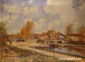The Bourgogne Lock at Moret, Spring