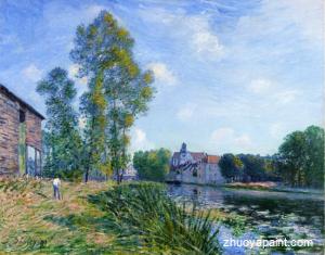 The Loing at Moret in Summer