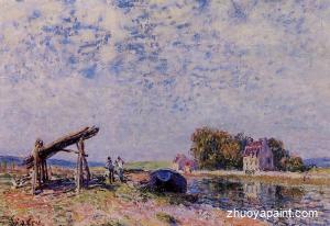 The Loing Canal at Saint-Mammes