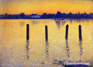 Sailboats on the River Scheldt