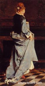 Woman in a Green Dress