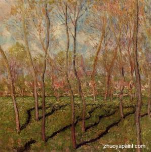 Trees in Winter, View of Bennecourt