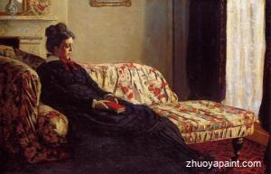 Meditation, Madame Monet Sitting on a Sofa