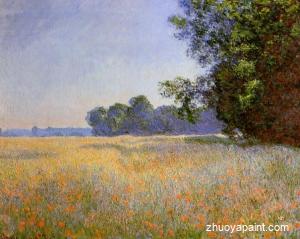 Oat and Poppy Field
