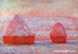 Grainstacks at Giverny, Morning Effect