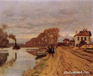 Infantry Guards Wandering along the River