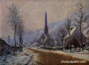 Church at Jeufosse, Snowy Weather