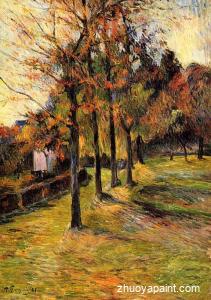 Tree Lined Road, Rouen