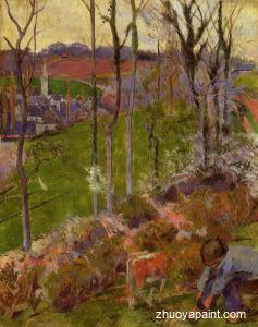 Winter (also known as Young Breton Boy Adjusting His Clog)