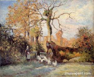 The Goose Girl at Montfoucault, White Frost