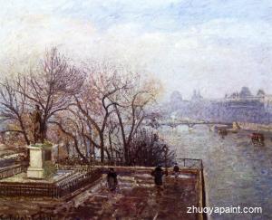 The Louvre, Morning, Mist