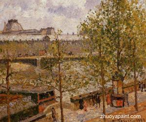 The Louvre, Morning, Sun, Quai Malaquais