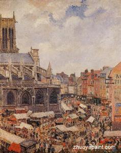 The Market by the Church of Saint-Jacques, Dieppe